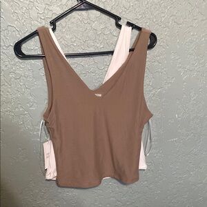Women's Tan Sleeveless Top